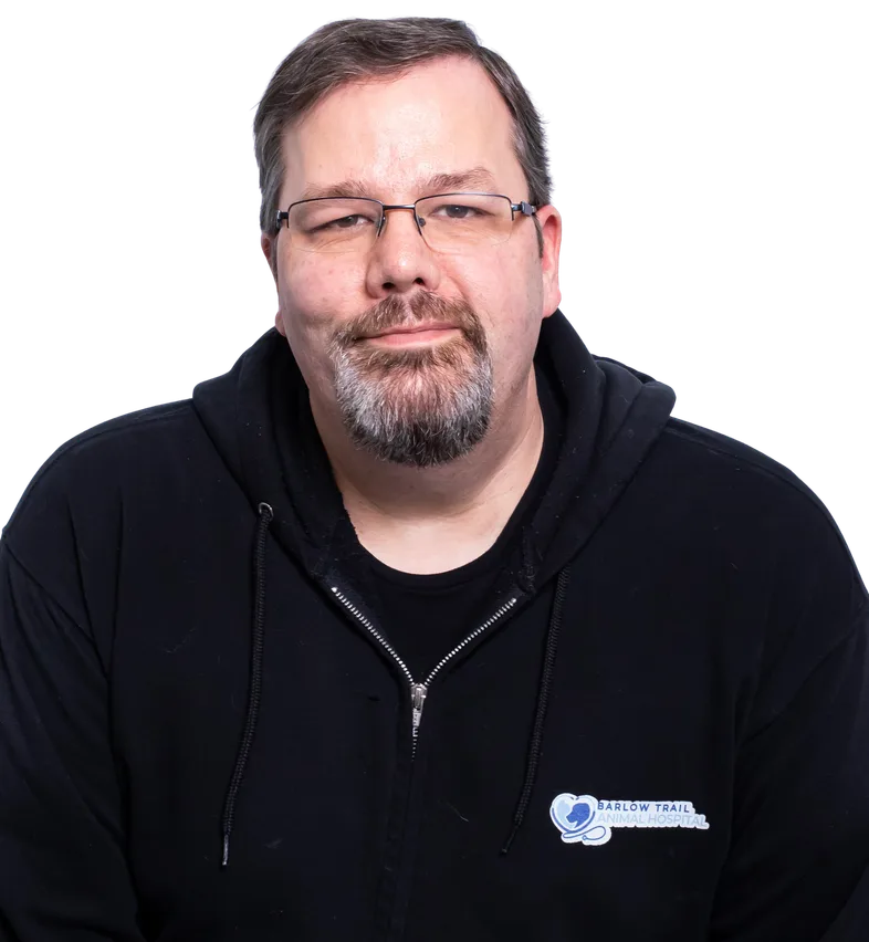 Ryan, RVT at Barlow Trail Animal Hospital in Calgary